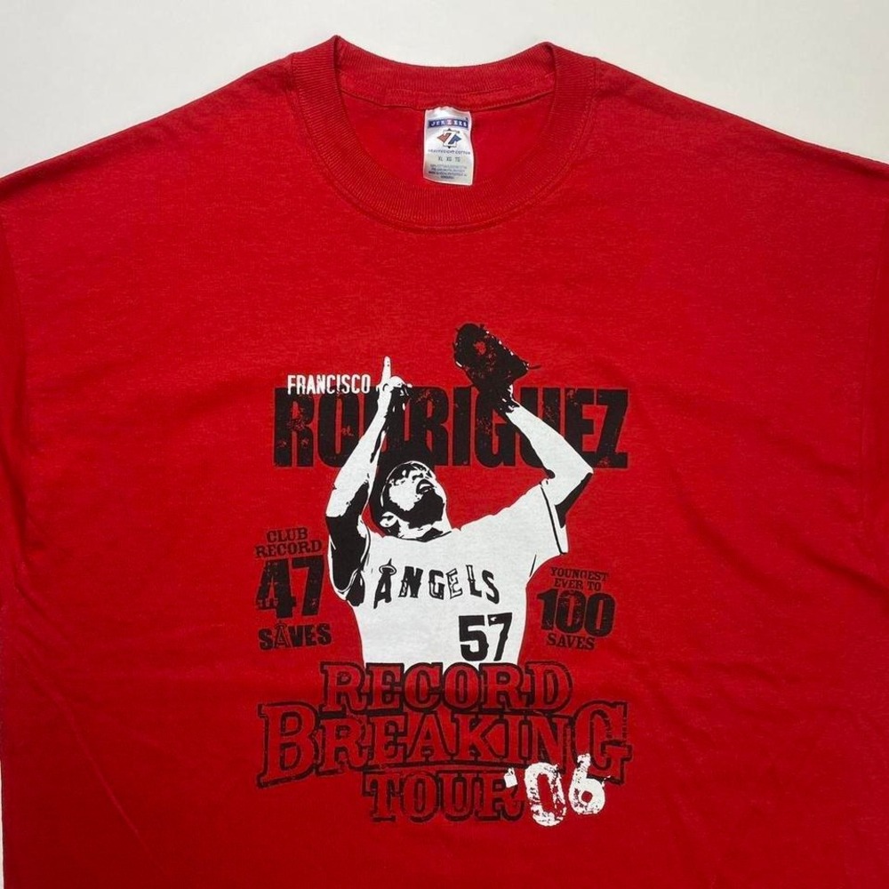 Vintage 2000s LA ANGELS FRANCISCO RODRIGUEZ‎ shirt